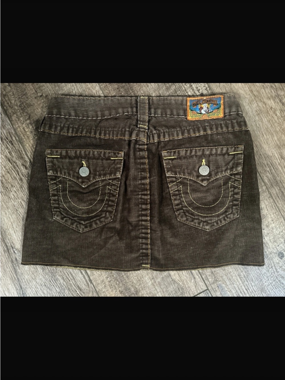 True Religion Brown Corduroy Mini Skirt - Women's
